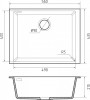 Мойка Rivelato STRIA 5649, 560х435х210мм, коричневый