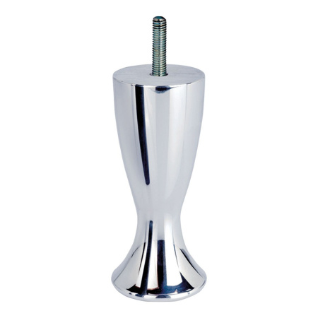 Опора декоративная мебельная, 120х45х45мм, алюминий, глянцевый хром