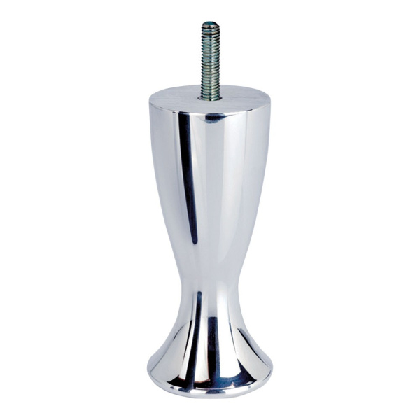 Опора декоративная мебельная, 120х45х45мм, алюминий, глянцевый хром