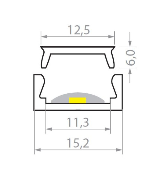 Led Line Заглушка 2шт, пластик 