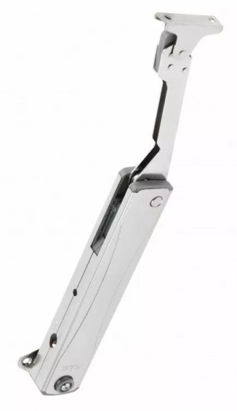 Кронштейн MINILIFTNEW LIGHT, без доводчика, для фасада 2-3кг, сталь, хром, GTV