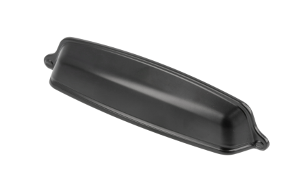 Ручка-раковина, EVER, 128мм, металл, черный матовый, GTV