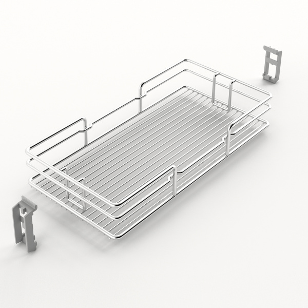 Навесная полка OLONA 100, в шкаф 300 мм, хром