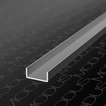 Профиль фасадный для ДСП 18мм, L=5000мм, серебро