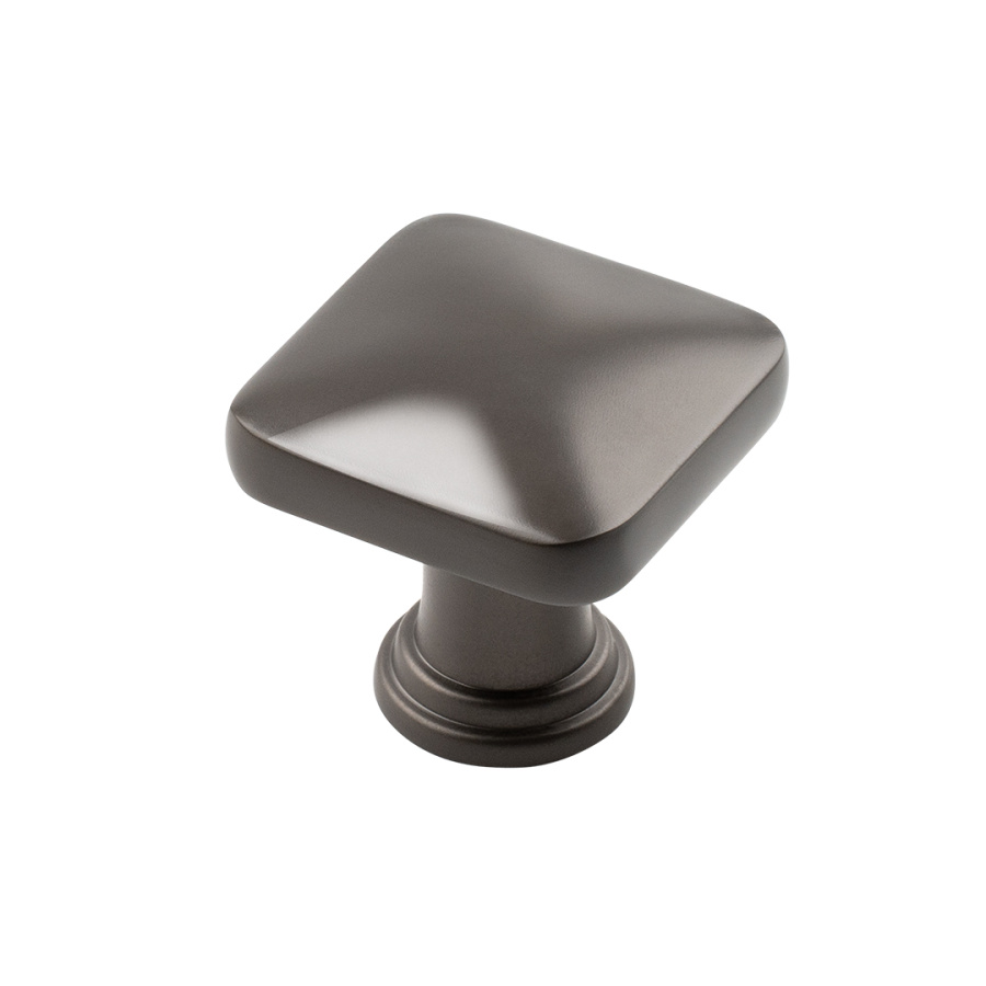 Ручка-кнопка, K-2392 GF, 34х34х28мм, металл, графит