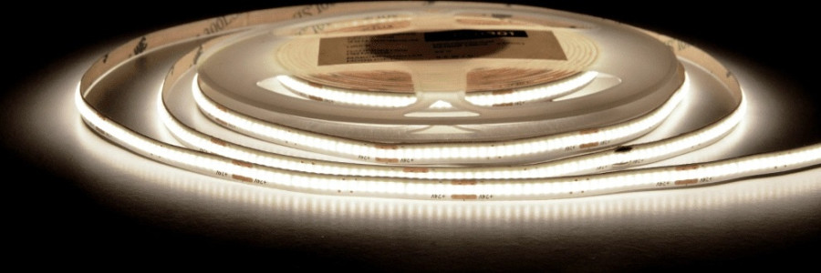 Лента  5х5000мм, COB, 24В, нейтральный, 9.6 Вт/м, 480 диодов/м, 800 Лм/м, IP20, AQ