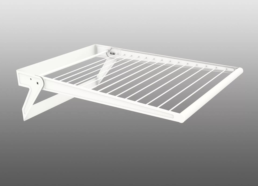 Сушка складная Laundry Area, 525x820x300мм, нерж. сталь/пластик, белый