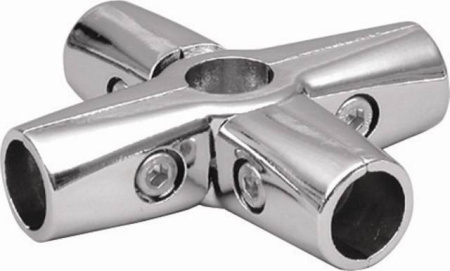 R-45 Соединитель для 5 труб, хром, CMF