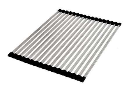 Ролл-мат, 430х350мм, квадратный пруток, нержавеющая сталь/черный, HISSEN