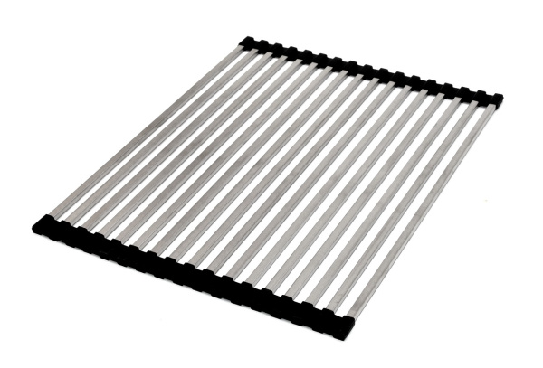 Ролл-мат, 430х330мм, квадратный пруток, нержавеющая сталь/черный, HISSEN