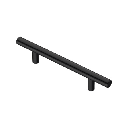 Ручка-рейлинг, матовый черный, d=12мм, 96/156мм, CMF