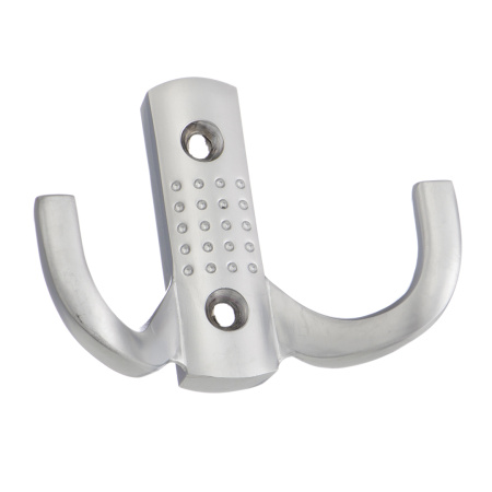 Крючок, KR 0060, двухрожковый, матовый хром