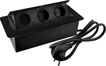 Горизонтальная, 3хEURO, полуавтомат, черный, 263х117х65мм, металл/пластик, AQ