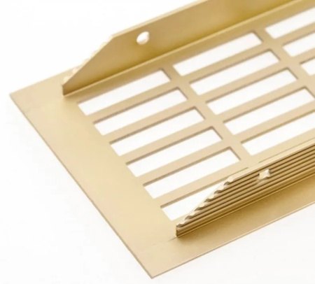 Вентиляционная решетка для цоколя, 480х80мм, алюминий, золото, GTV