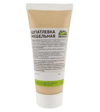 Шпатлевка мебельная, ольха светлая