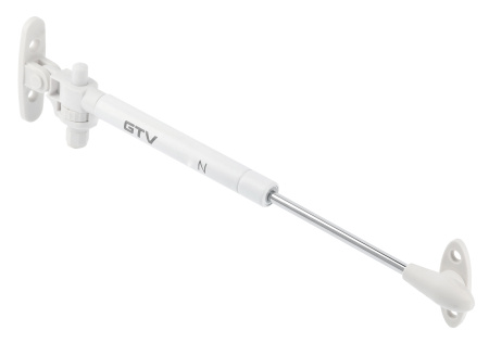 Кронштейн газовый 100N с доводчиком, белый, GTV