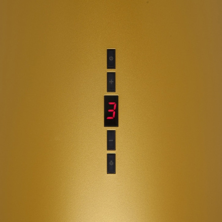 Вытяжка островная Fury Gold, 31 см, без угольн. фильтра, ПДУ, золото, Konigin