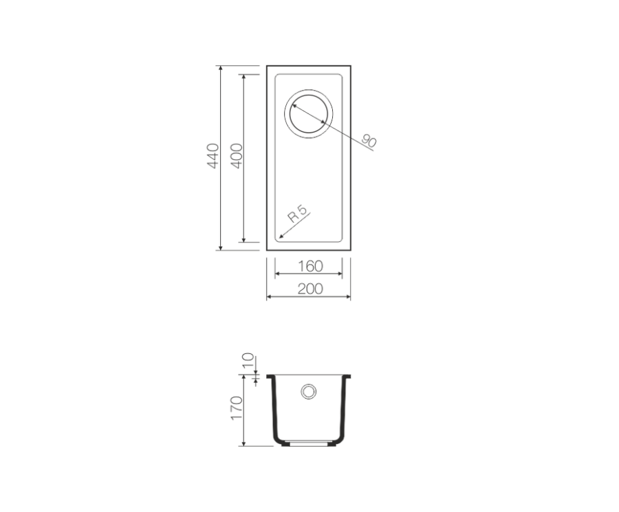 Мойка Bosen 20-U-EV, Tetogranit/эверест