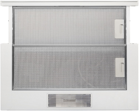 Вытяжка встраиваемая телескопическая Helena White Glass, 60 см, б/уг. фильтра, белый, Konigin