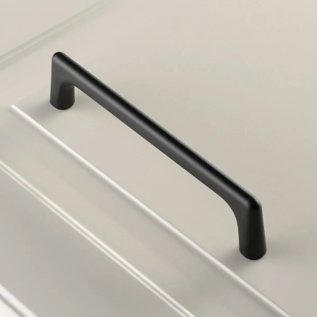 Ручка-скоба, OCTAVIO, 128мм, металл, черный матовый