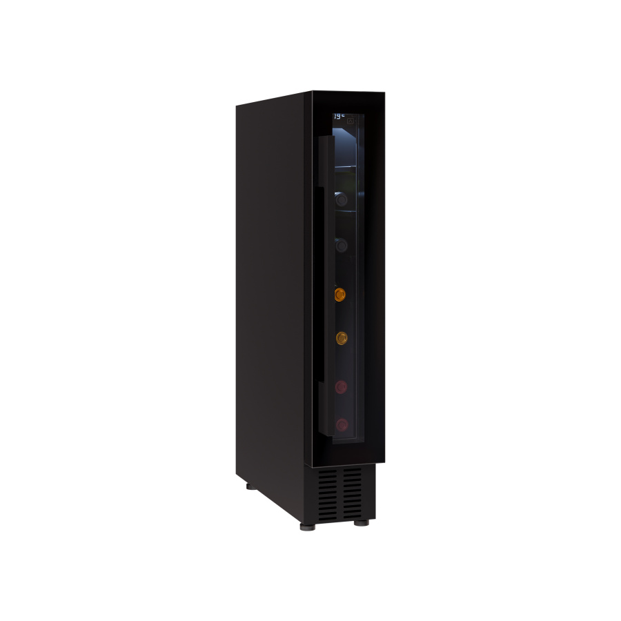 Винный шкаф LWD1507BL, 870х150х525 мм, стекло, черный, Lex