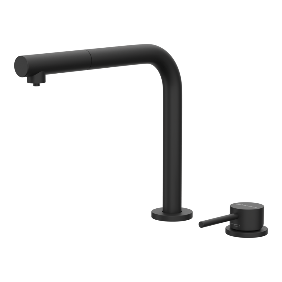 Смеситель Nara 2 Plus-S-GB, латунь, графит