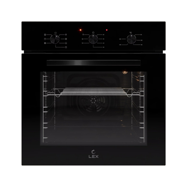 Духовой шкаф EDM 073 BBL, 60 см, стекло, черный, Lex