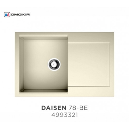 Мойка Daisen 78-BE, Artgranit/ваниль