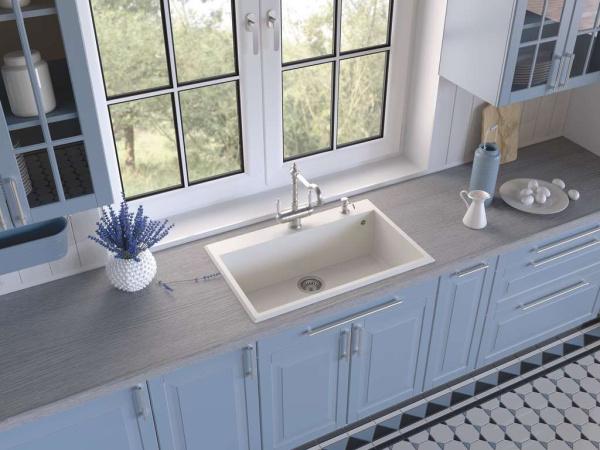 Мойка Tedori 79-WH, Tetogranit/белый