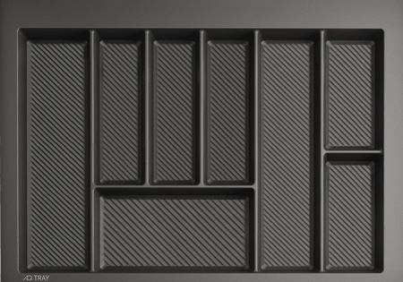 Лоток для кухонных принадлежностей TRAY 700, 590-650х420-490мм, графит, AQ