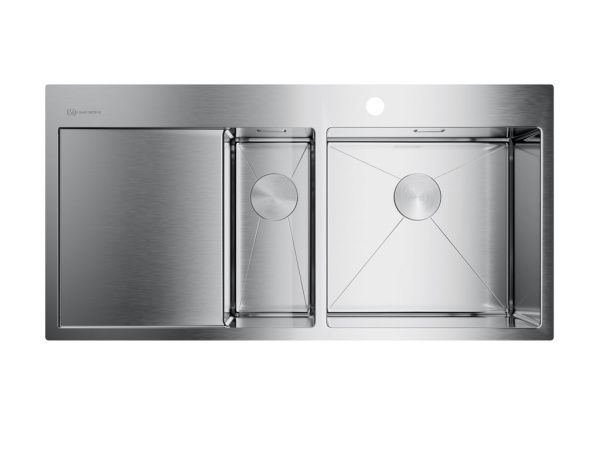 Мойка Akisame 100-2-IN-R, нержавеющая сталь, нержавеющая сталь
