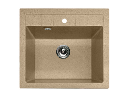 Мойка GranFest QUADRO 561, 560х500 мм, песочный