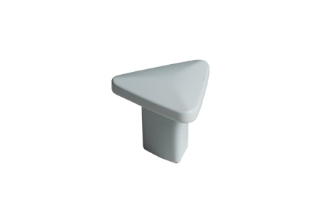 Ручка-кнопка, 908, 32х29х26мм, металл, белый матовый