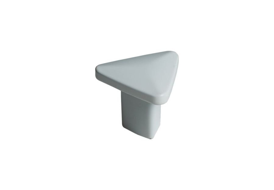 Ручка-кнопка, 908, 32х29х26мм, металл, белый матовый