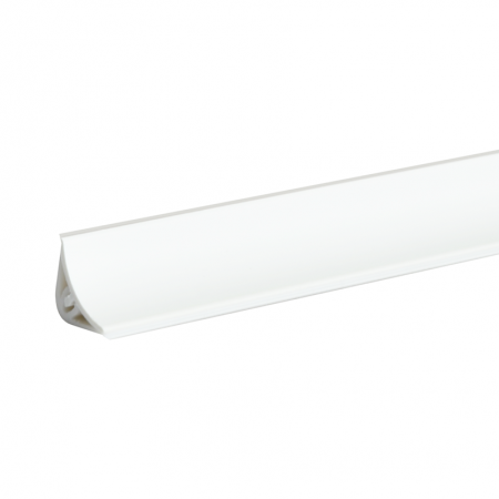 Плинтус LB-15, белый матовый, L=3000мм, 14,4х14,4мм 