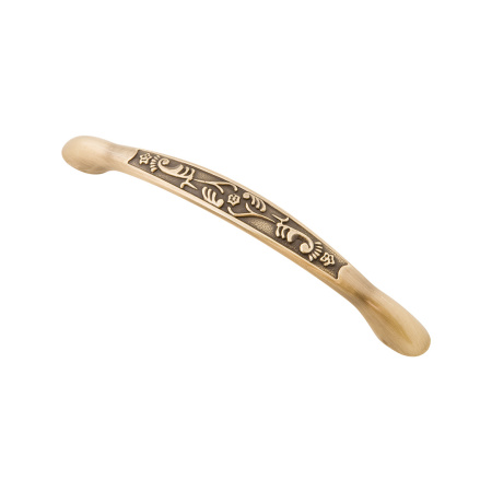 Ручка-скоба, 009, 128мм, металл, бронза