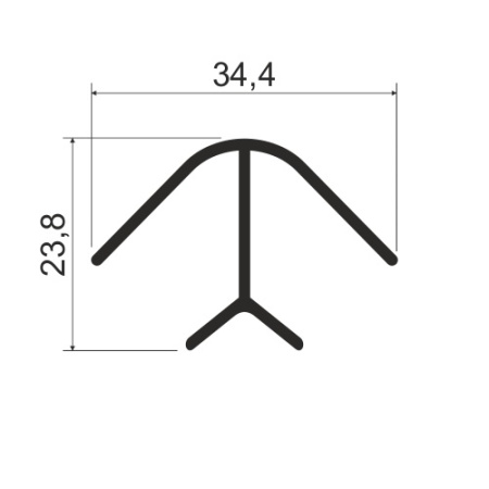 Угловой элемент для цоколя, L=100мм, А16 белый