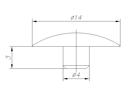 Заглушка под шестигранник, бук розовый 