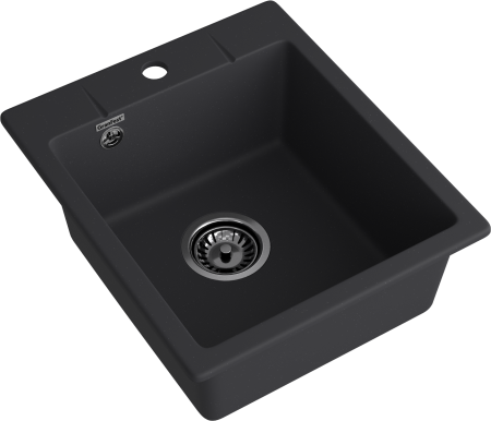 Мойка GranFest URBAN 242, 420х490 мм, черный