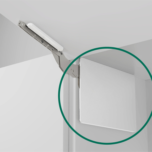 Комплект крышек декоративных Фри Слим Флап при накладном монтаже, белый