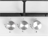 Варочная панель газовая GVG 431 WH, 45см, белое стекло, Lex