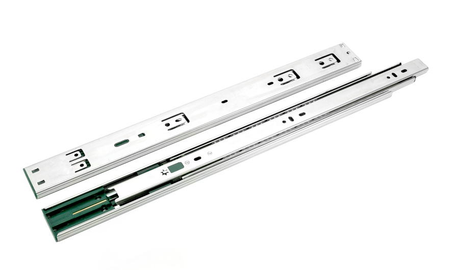 Направляющие полновыкатные, 45х350мм, с ДОВОДЧИКОМ, HISSEN, HISLITE PLUS+