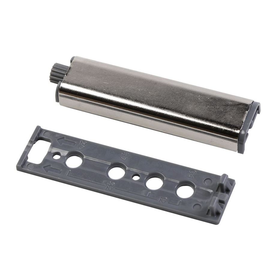 Толкатель Push Open без магнита, накладной, c силиконовым окончанием, металл, цинк, GTV