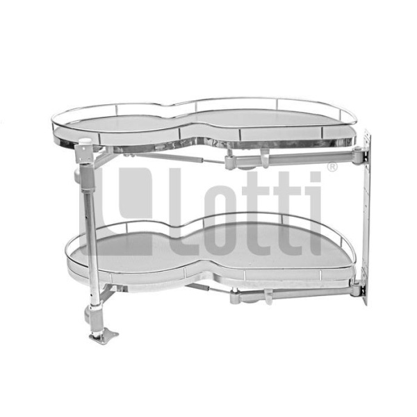 Механизм 450мм в угловой шкаф, 864-964х500х530мм, левый, с доводчиком, Lotti