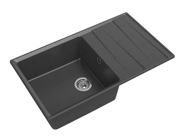 Мойка GranFest LEVEL 860L, 860х500 мм, графит