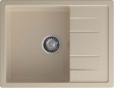 Мойка GranFest QUADRO 650L с крылом, 650х500 мм, кашемир