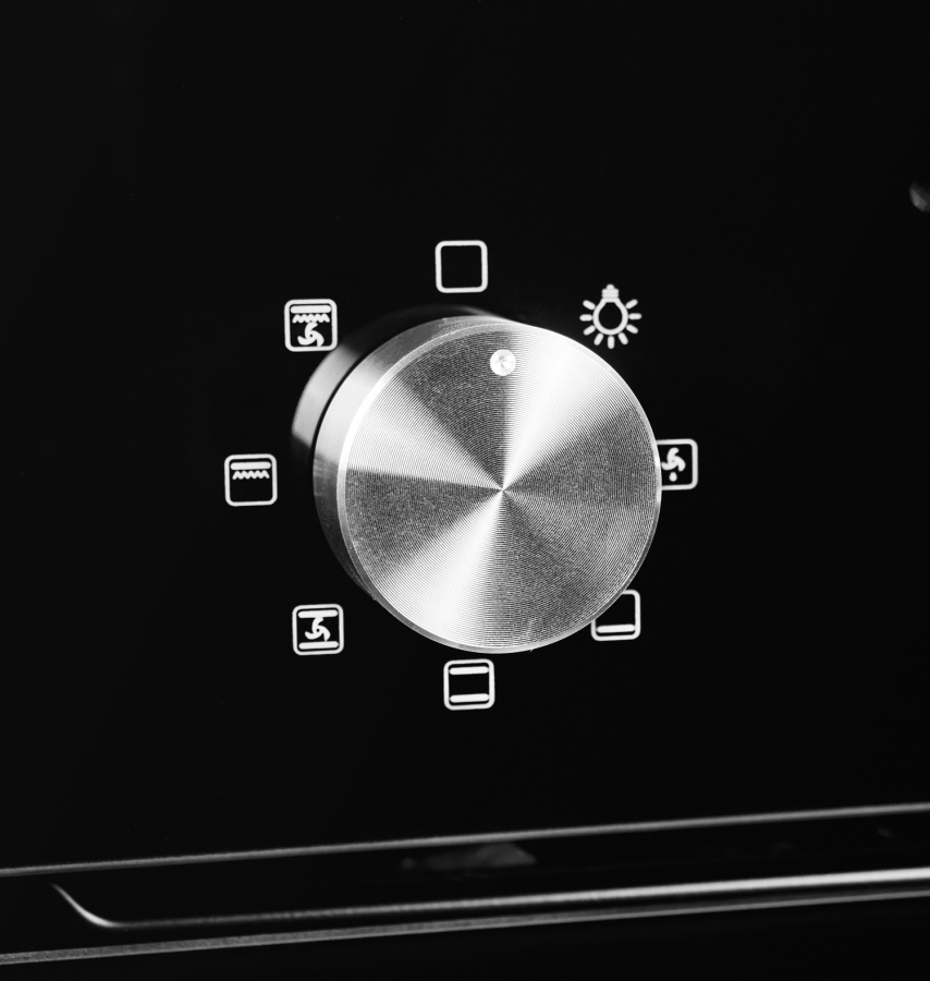 Духовой шкаф EDM 4570 BL, 45 см, стекло/нерж. сталь, черный, Lex