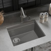 Мойка Rivelato LINO 554-L, 550х440х210мм, серый металлик