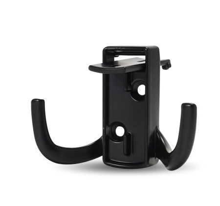 Крючок, 397, двухрожковый, металл, черный матовый