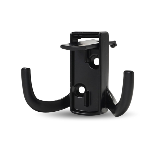 Крючок, 397, двухрожковый, металл, черный матовый